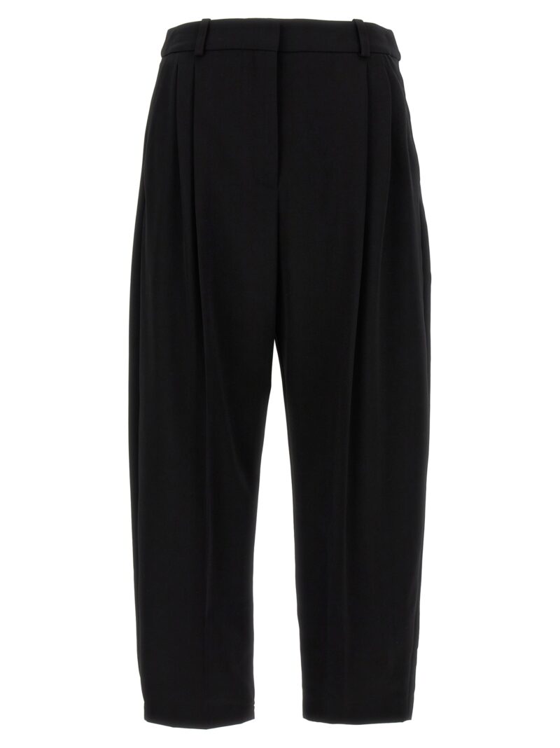 Pants with front pleats STELLA MCCARTNEY Black