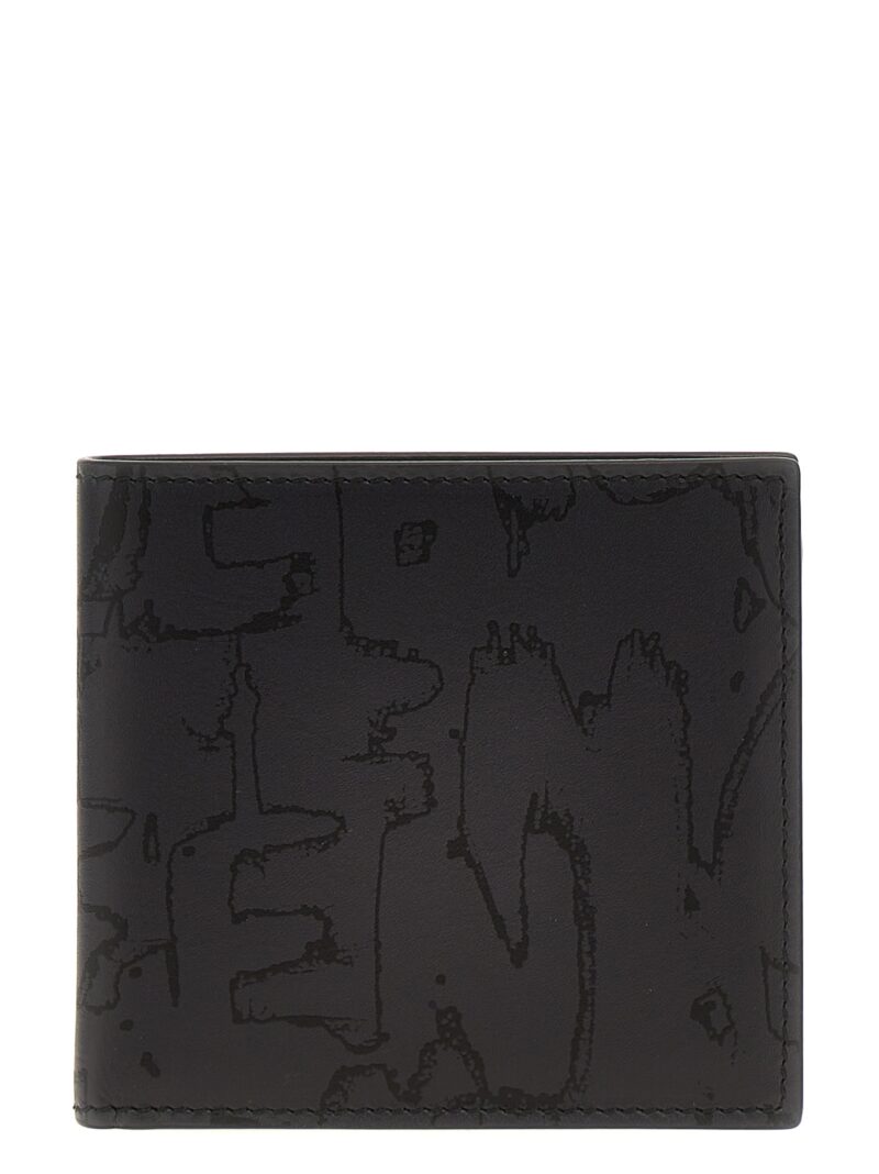 'Graffiti' wallet ALEXANDER MCQUEEN Black