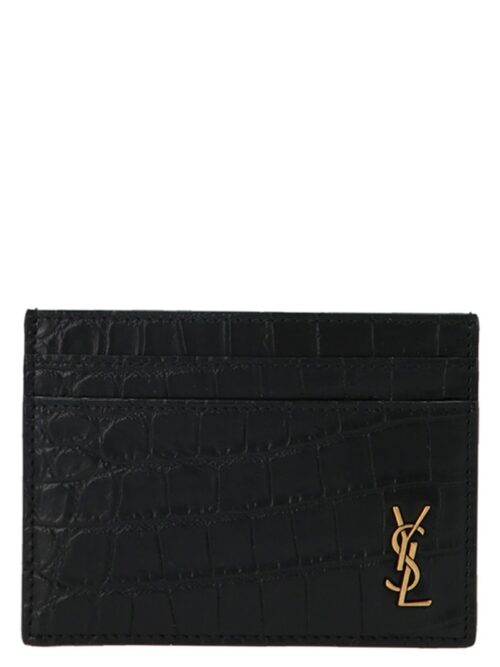 'Tiny Cassandre' card holder SAINT LAURENT Black