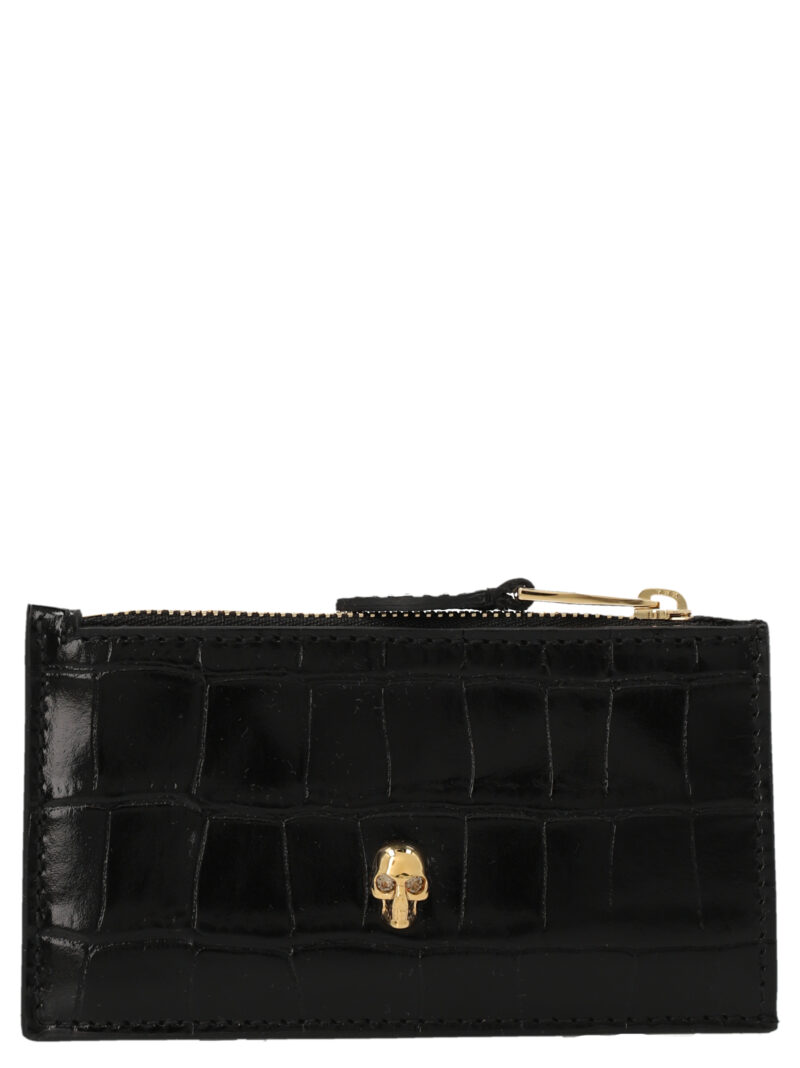 'Skull' card holder ALEXANDER MCQUEEN Black