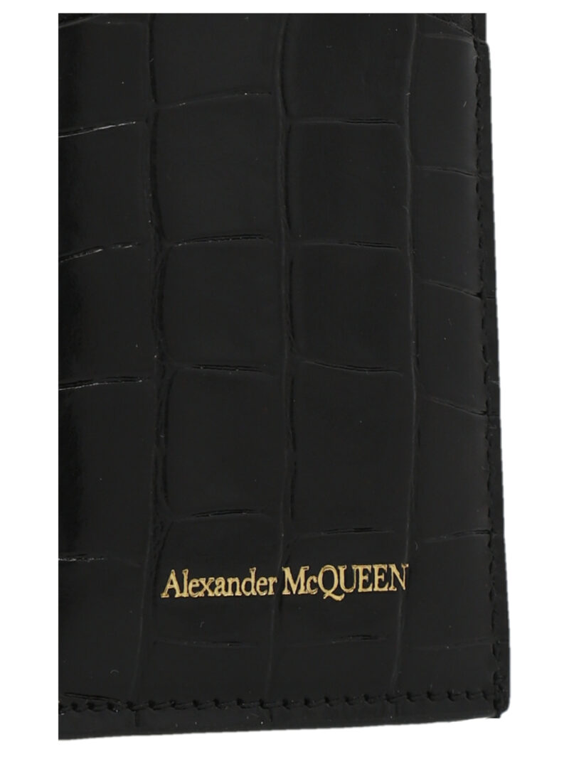 'Skull' card holder Woman ALEXANDER MCQUEEN Black