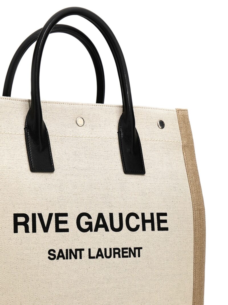 'Rive Gauche North/South' shopping bag Man SAINT LAURENT White/Black