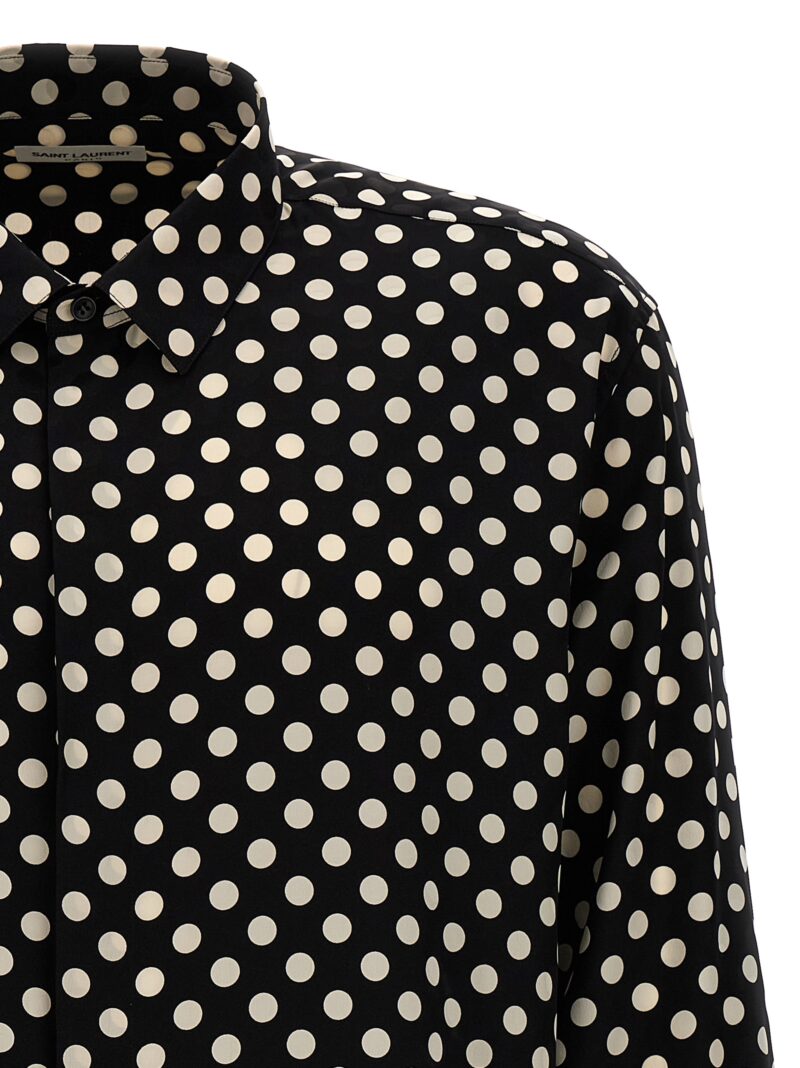 Polka dot shirt Man SAINT LAURENT White/Black