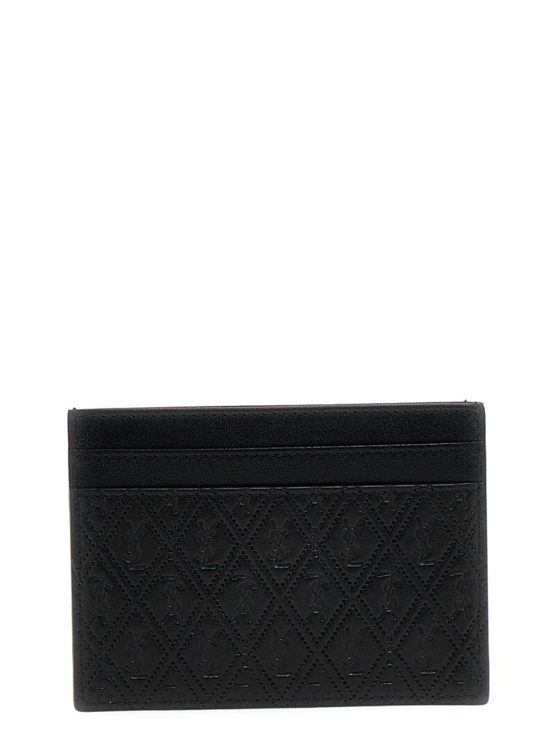 'Le monogramme' card holder SAINT LAURENT Black