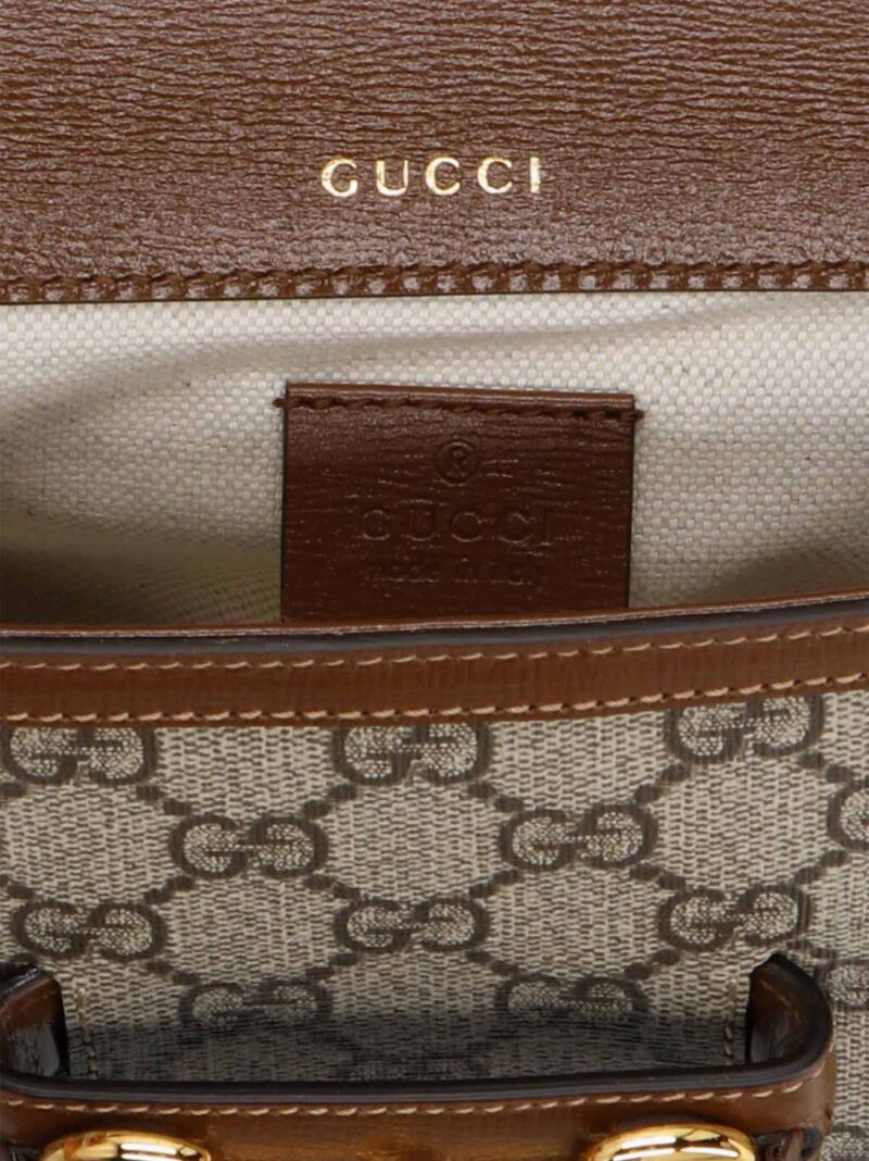 'Gucci Horsebit 1955' shoulder bag 60% polyurethane 20% cotton 20% polyester GUCCI Beige