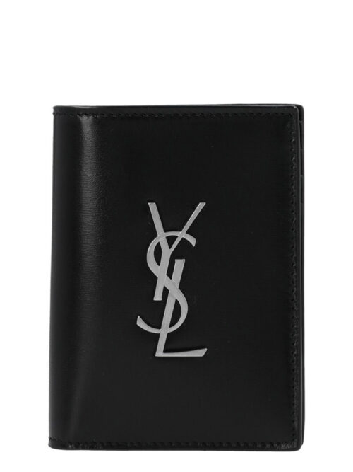 'Monogram' card holder SAINT LAURENT Black