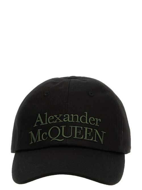 Logo embroidery cap ALEXANDER MCQUEEN Black