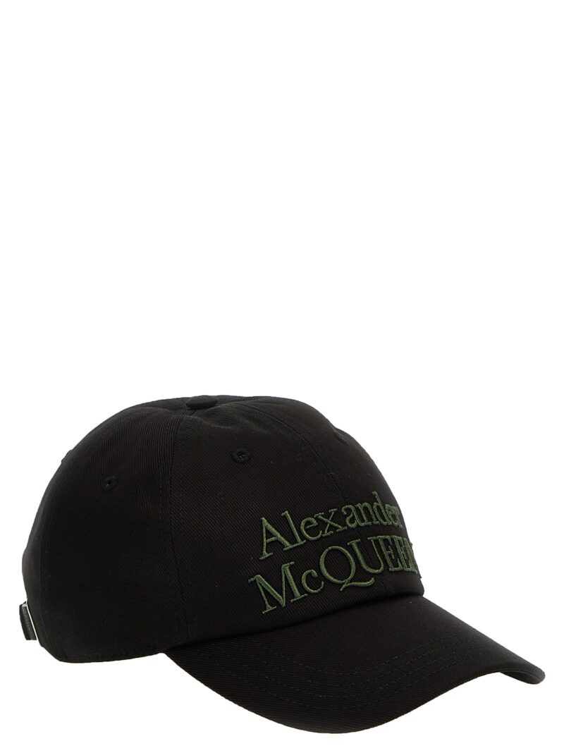 Logo embroidery cap 6886584105Q1066 ALEXANDER MCQUEEN Black