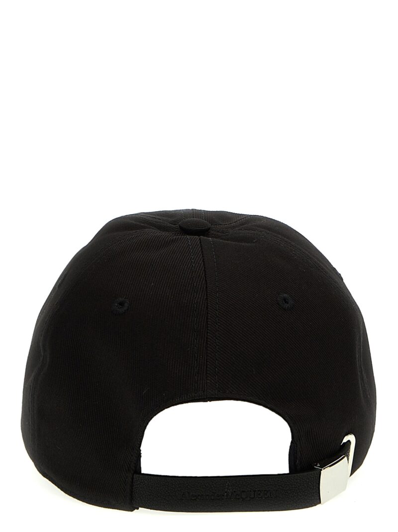 Logo embroidery cap Man ALEXANDER MCQUEEN Black