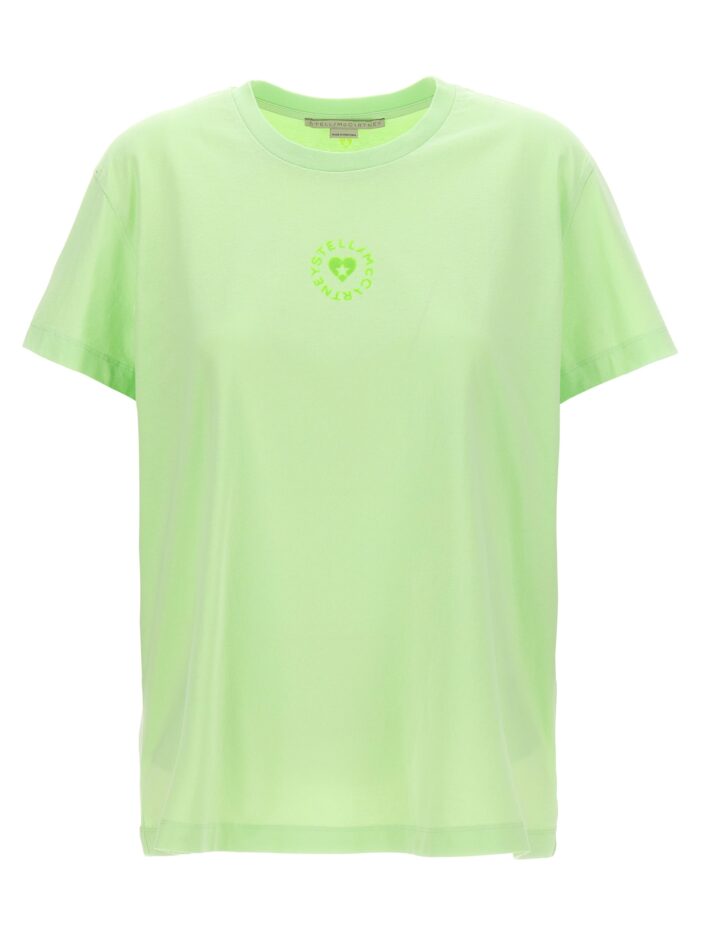 'Iconic Mini Heart' T-shirt STELLA MCCARTNEY Green