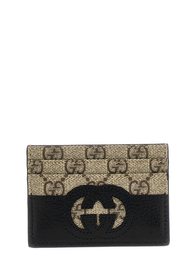 'Crossover GG' card holder GUCCI Beige