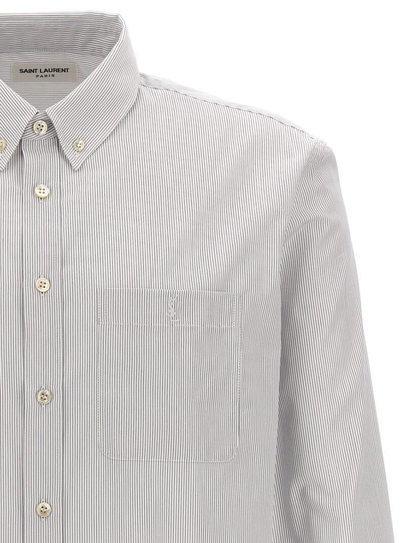 'Cassandre' shirt Man SAINT LAURENT Light Blue