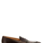 Leather loafers LIDFORT Brown