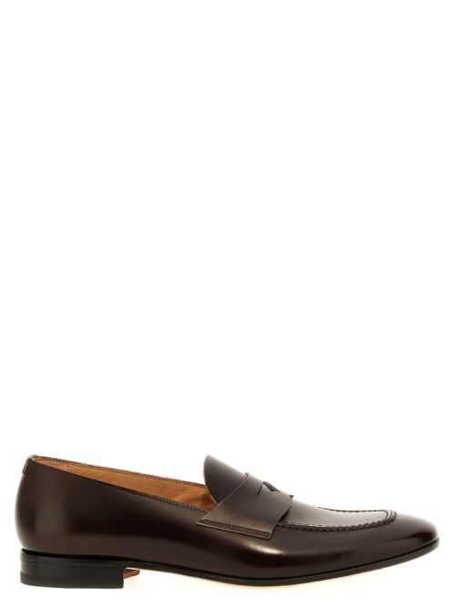 Leather loafers LIDFORT Brown