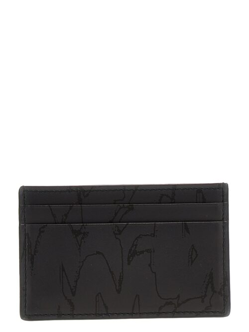 'Graffiti' card holder ALEXANDER MCQUEEN Black