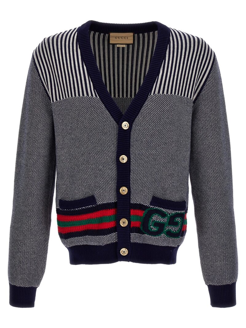 'GG' cardigan GUCCI Blue