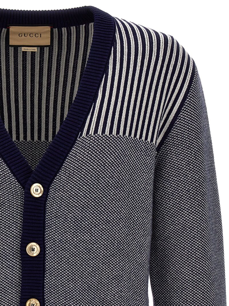 'GG' cardigan Man GUCCI Blue