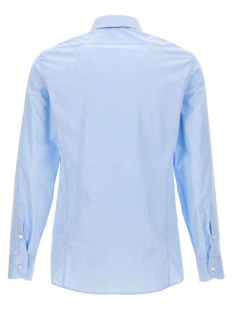 Logo embroidery shirt 756547ZAODH4724 GUCCI Light Blue