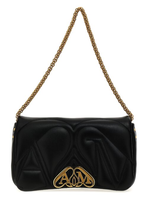 'Seal' small crossbody bag ALEXANDER MCQUEEN Black