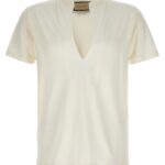 V-neck T-shirt GUCCI White