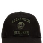 'Varsity Skull' cap ALEXANDER MCQUEEN Black