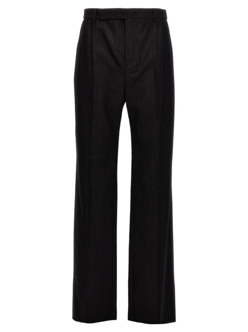 Pinstripe pants SAINT LAURENT Black