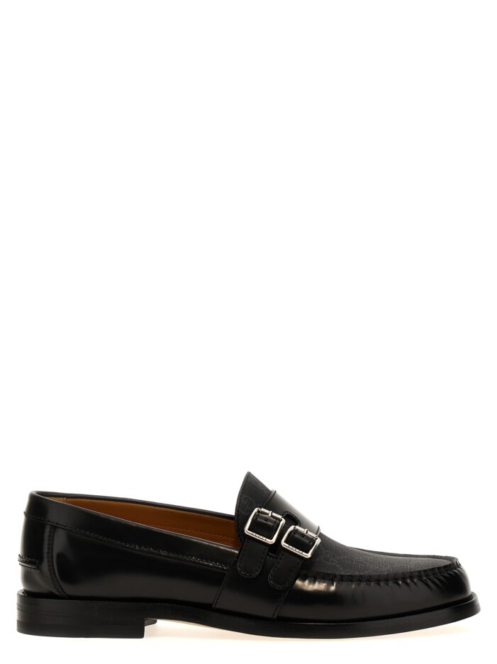 Double buckle loafers GUCCI Black