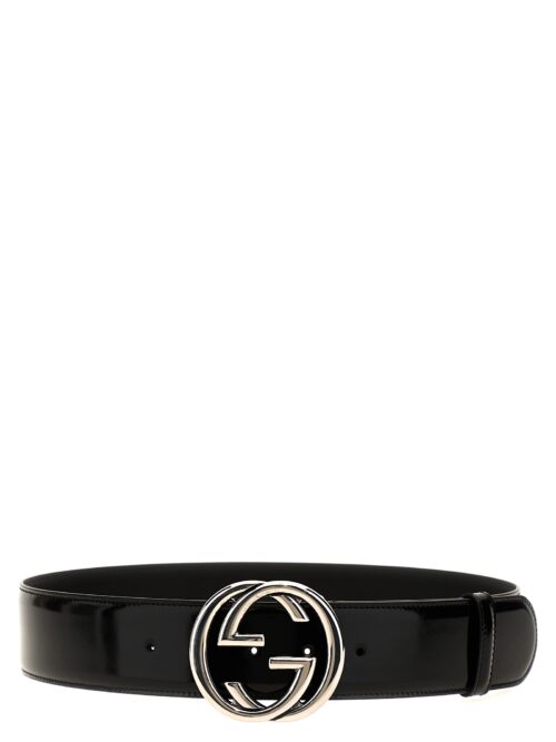 'Incrocio GG' belt GUCCI Black