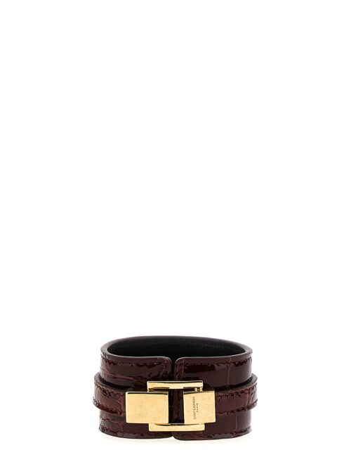 'Le Carré' bracelet SAINT LAURENT Bordeaux