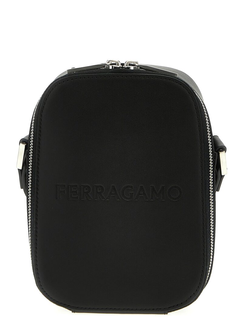Сумка Compact shoulder strap Ferragamo Чорний 1 - 769601001