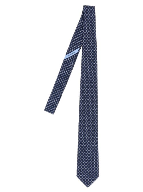 Printed tie FERRAGAMO Blue
