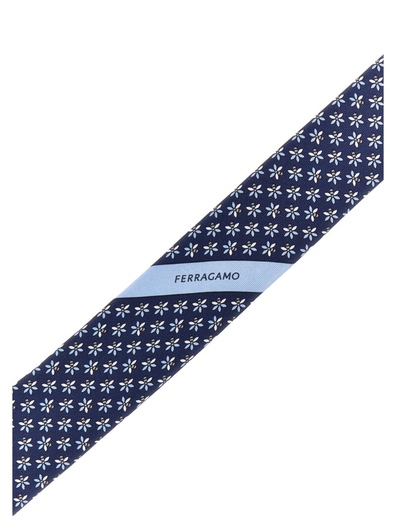 Printed tie Man FERRAGAMO Blue