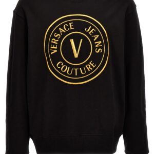Logo embroidery sweatshirt VERSACE JEANS COUTURE Black