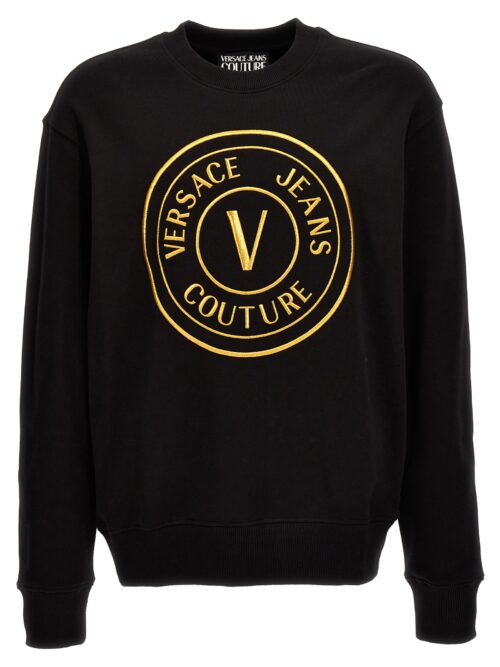 Logo embroidery sweatshirt VERSACE JEANS COUTURE Black