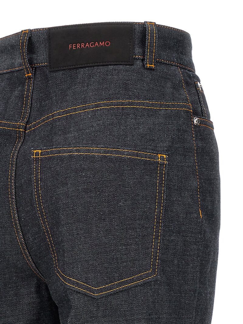 Denim jeans 100% cotton FERRAGAMO Blue