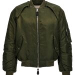 'Harness' bomber jacket ALEXANDER MCQUEEN Green