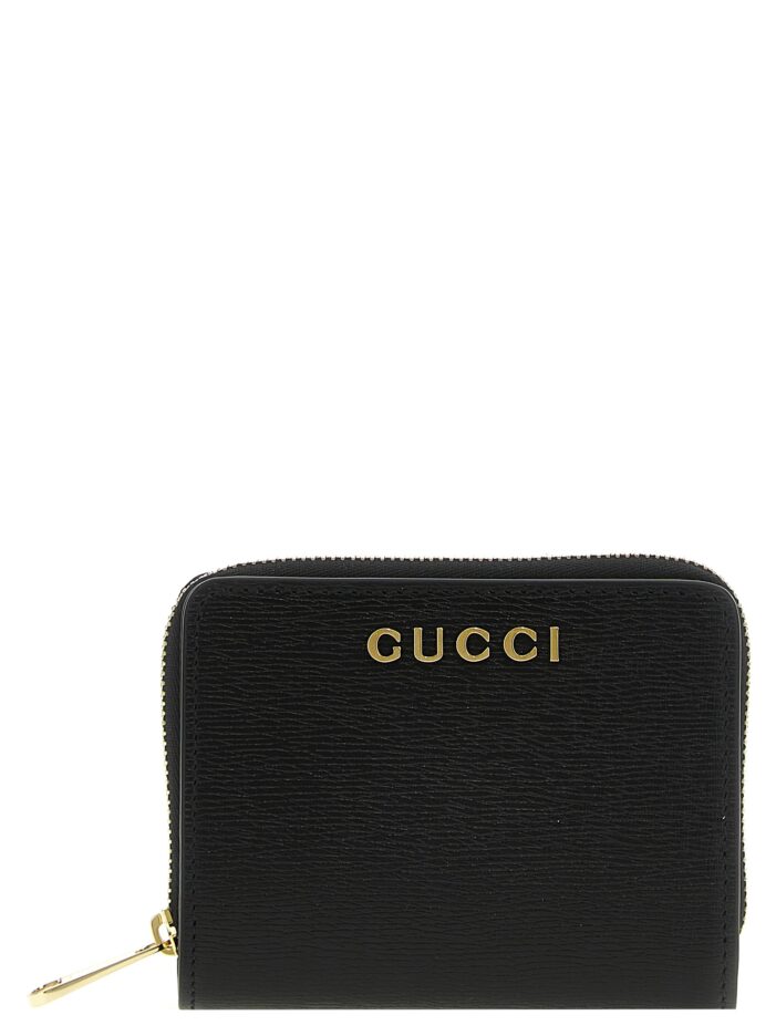 Mini logo wallet GUCCI Black