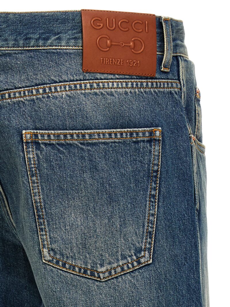 'New Tapered' jeans 100% cotton GUCCI Blue