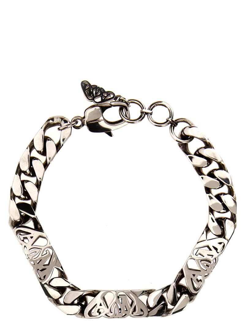 'Logo Seal' bracelet ALEXANDER MCQUEEN Silver