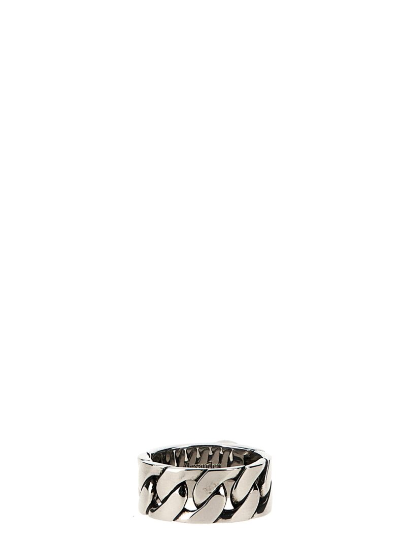 'Perla Skull' ring 774168I170E1445 ALEXANDER MCQUEEN Silver