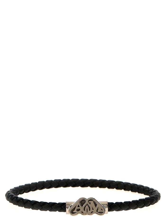 'Logo Seal' bracelet ALEXANDER MCQUEEN Black