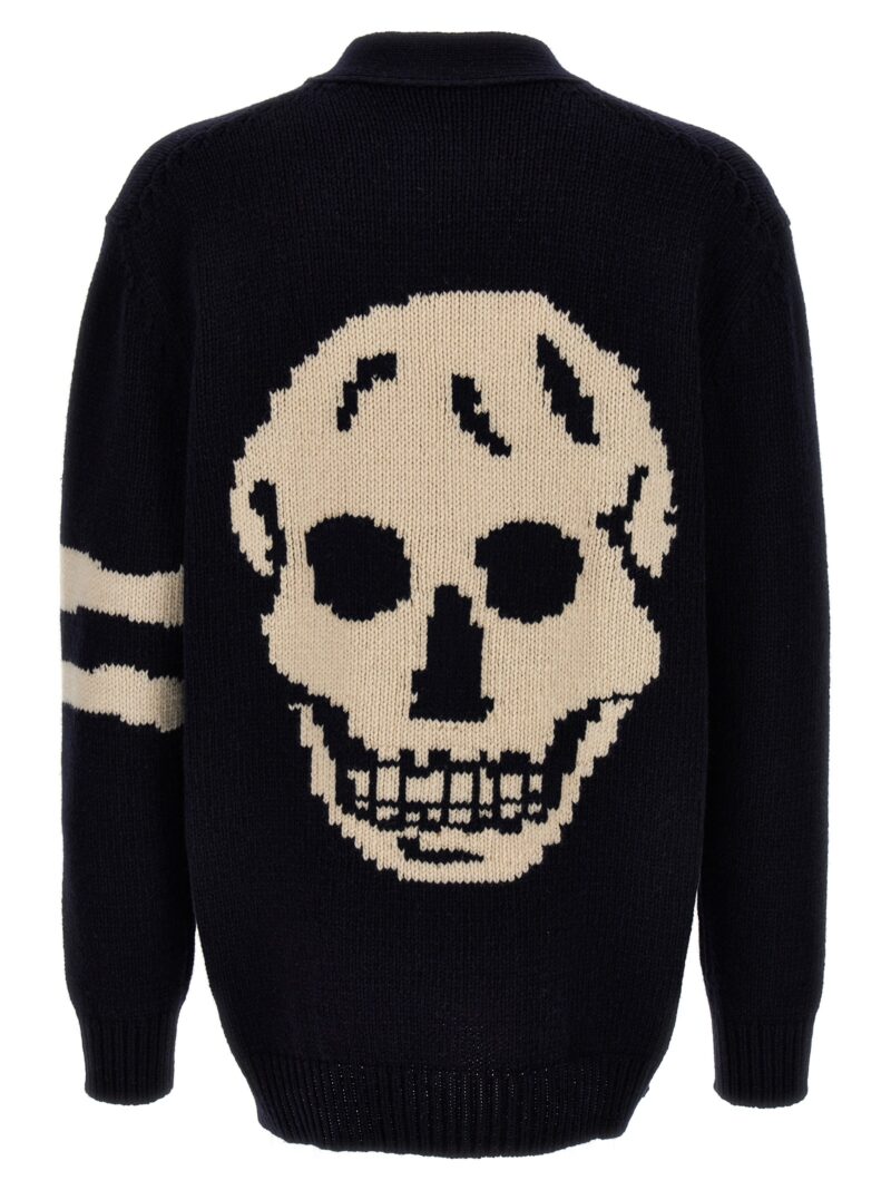 'Skull' cardigan 775758Q1A734223 ALEXANDER MCQUEEN Blue