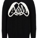 'Logo Seal' sweater ALEXANDER MCQUEEN White/Black