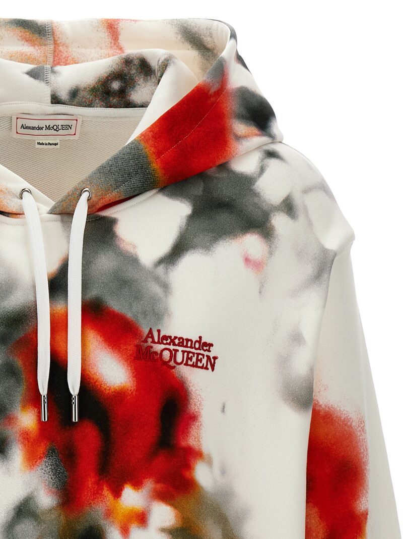 'Obscured Flower' hoodie Man ALEXANDER MCQUEEN Multicolor