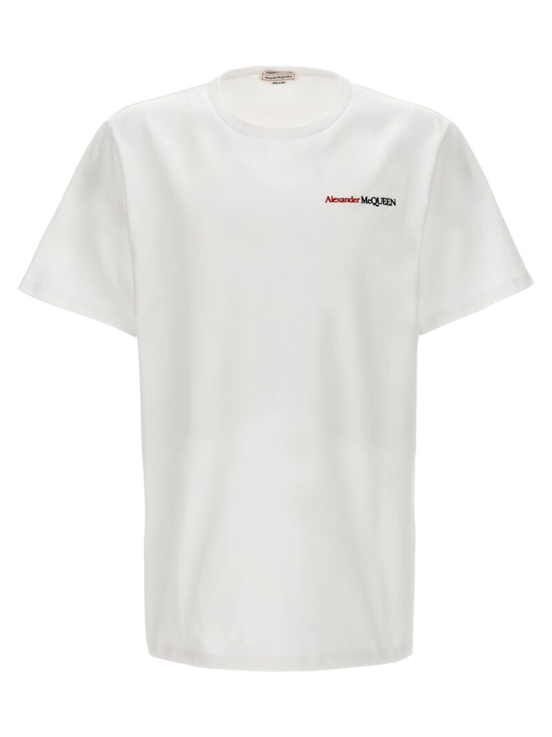 Logo embroidery t-shirt ALEXANDER MCQUEEN White