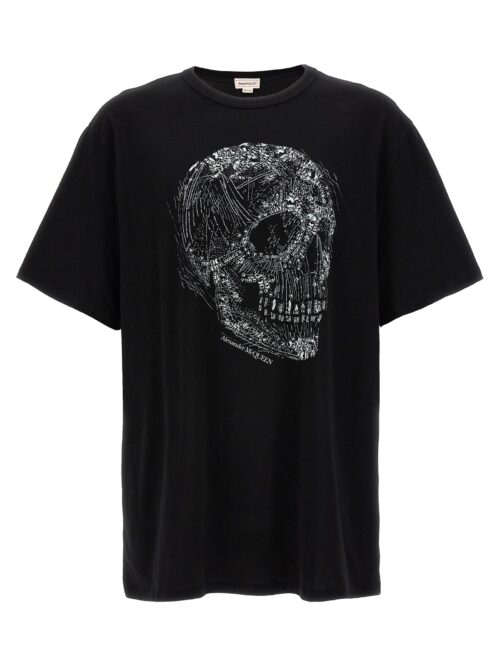 'Skull' T-shirt ALEXANDER MCQUEEN White/Black