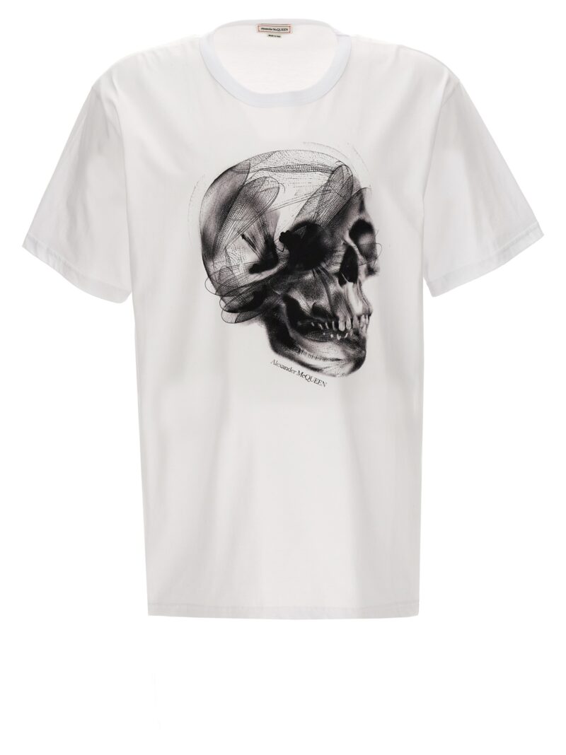 'Skull' T-shirt ALEXANDER MCQUEEN White/Black