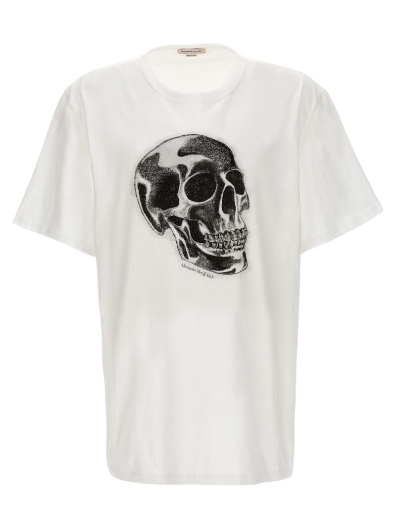 'Skull' T-shirt ALEXANDER MCQUEEN White/Black