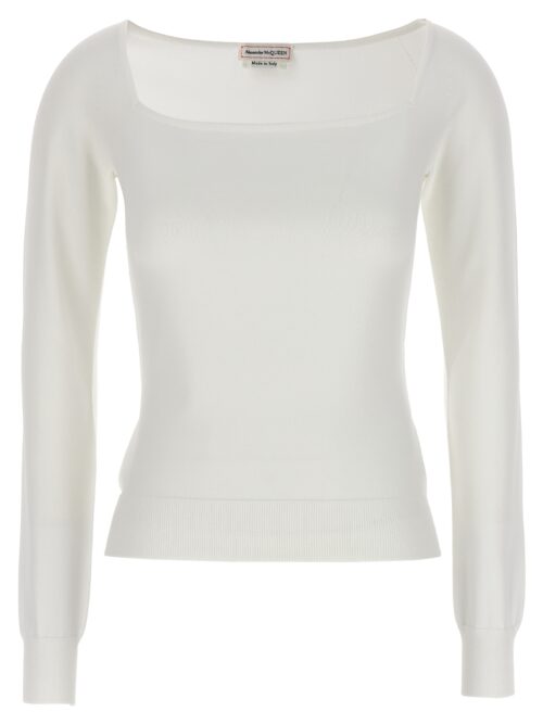 Square neckline top ALEXANDER MCQUEEN White