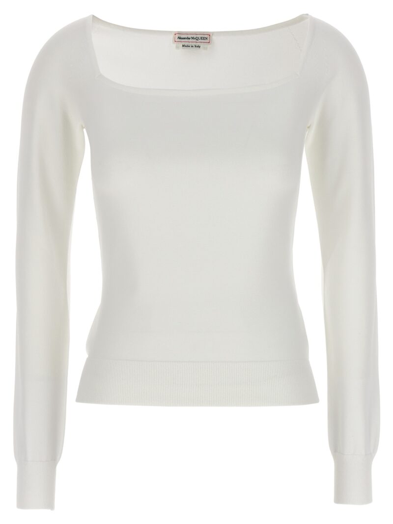 Square neckline top ALEXANDER MCQUEEN White